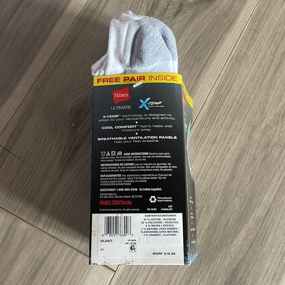 Brand new Hanes ultimate no show socks - Picture 3 of 4